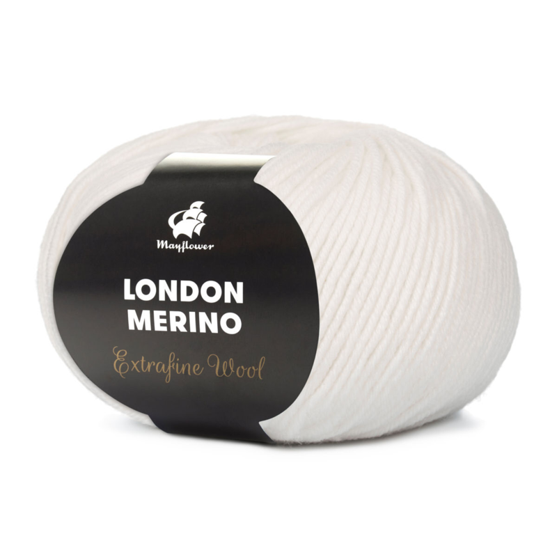 Mayflower London Merino 001 Hvid