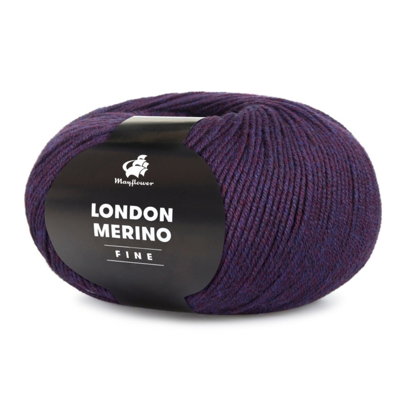 Mayflower London Merino Fine 042 Mørk lilla