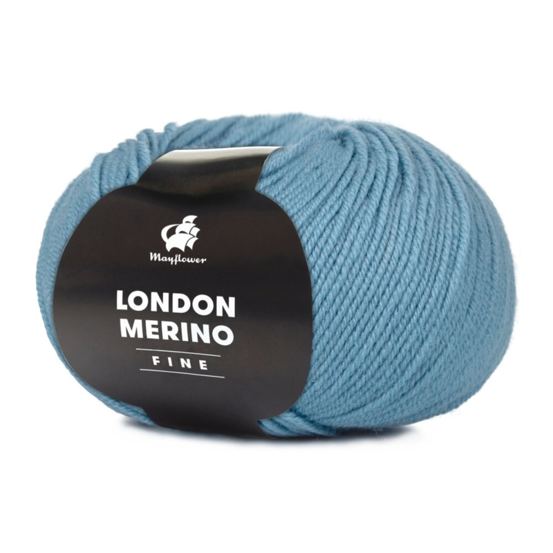 Mayflower London Merino Fine 035 Surferblå