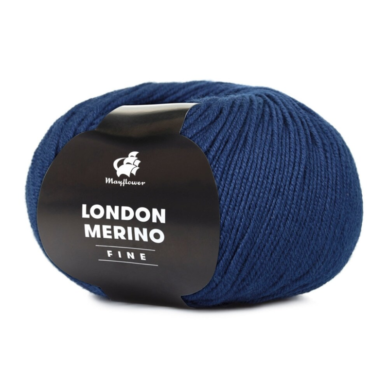 Mayflower London Merino Fine 030 Marineblå