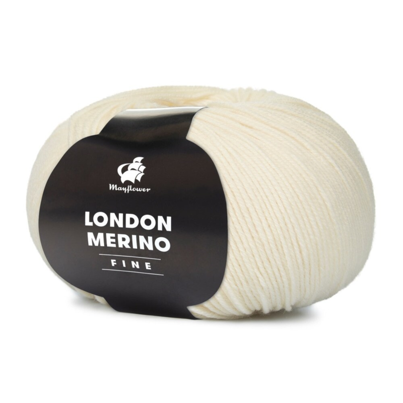 Mayflower London Merino Fine 002 Fløde