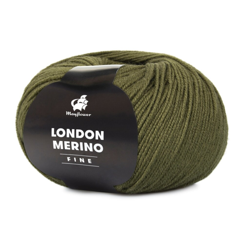 Mayflower London Merino Fine 025 Armygrøn