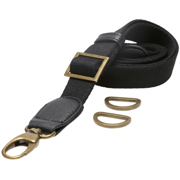 Go Handmade Taske Skulderrem, 85-125 cm 22295 Sort/bronze