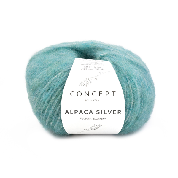 Katia Alpaca Silver 280 Malakit-sølv