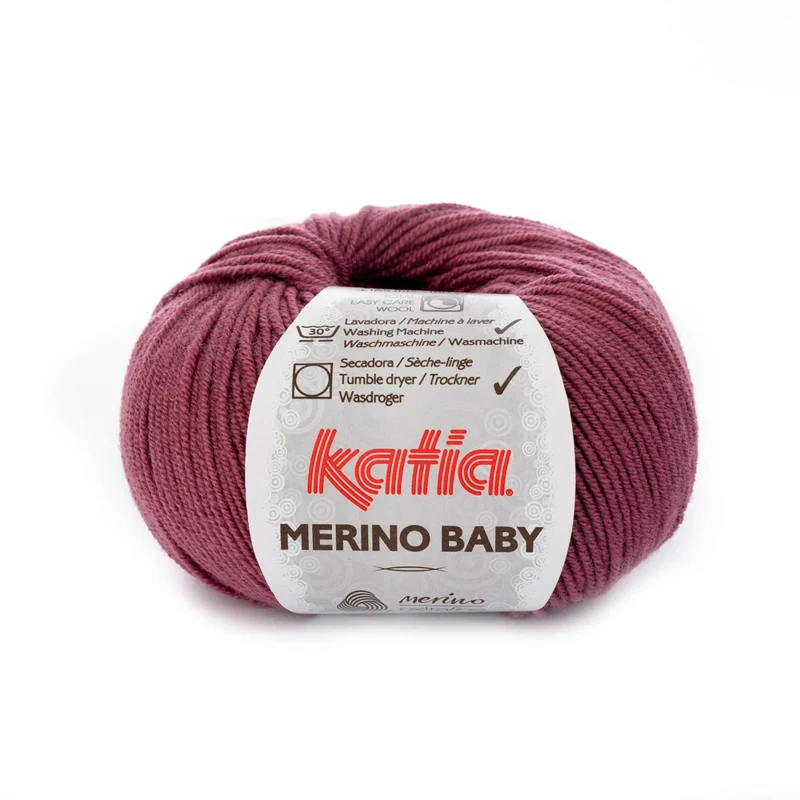 Katia Concept Merino Baby 078 Mørk mauve