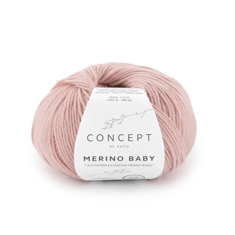 Katia Concept Merino Baby 163 Lyserød