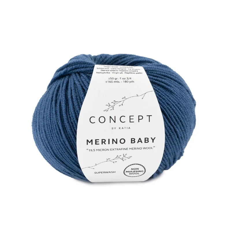 Katia Concept Merino Baby 084 Midnatsblå