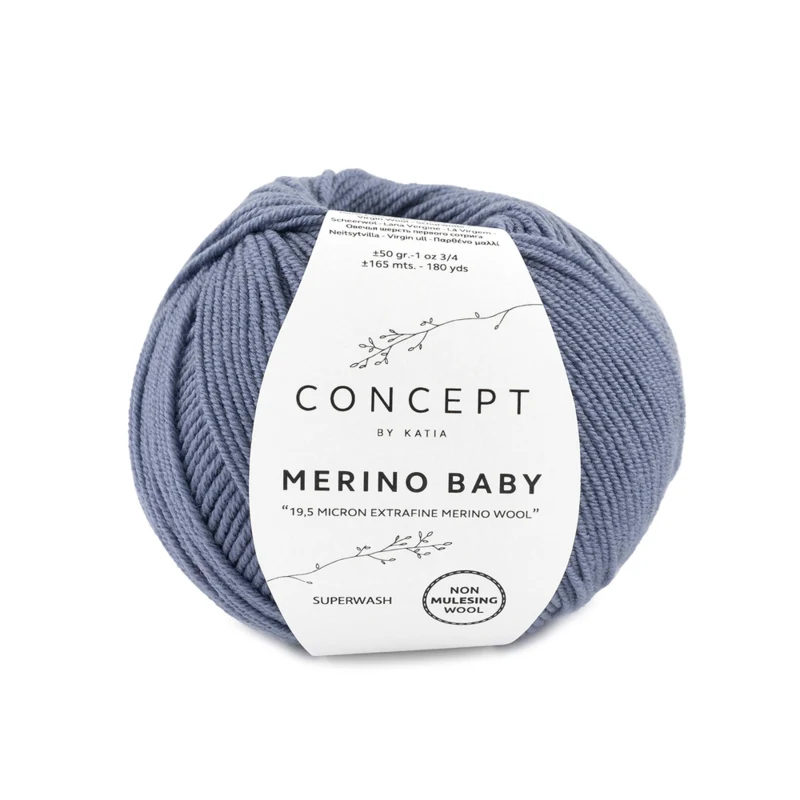 Katia Concept Merino Baby 067 Mørk grå