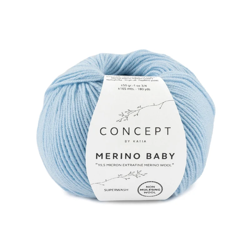 Katia Concept Merino Baby 008 Blå himmel