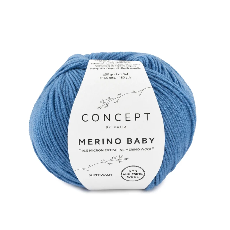 Katia Concept Merino Baby 044 Mellemblå