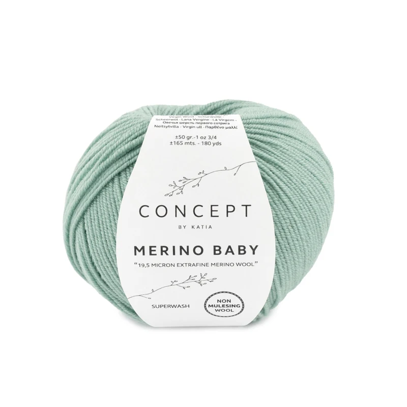 Katia Concept Merino Baby 086 Mintgrøn
