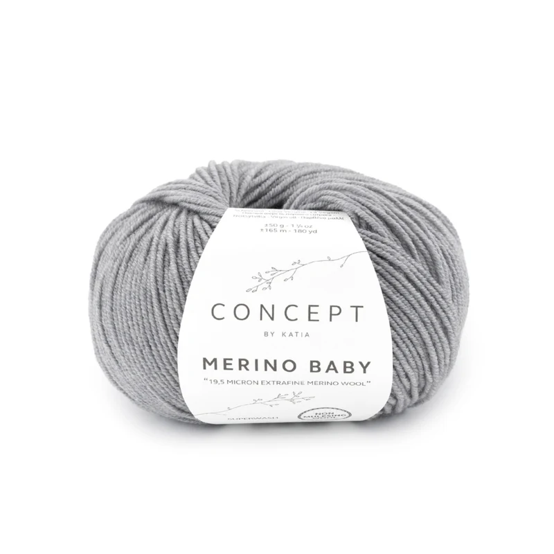 Katia Concept Merino Baby 161 Mellemgrå