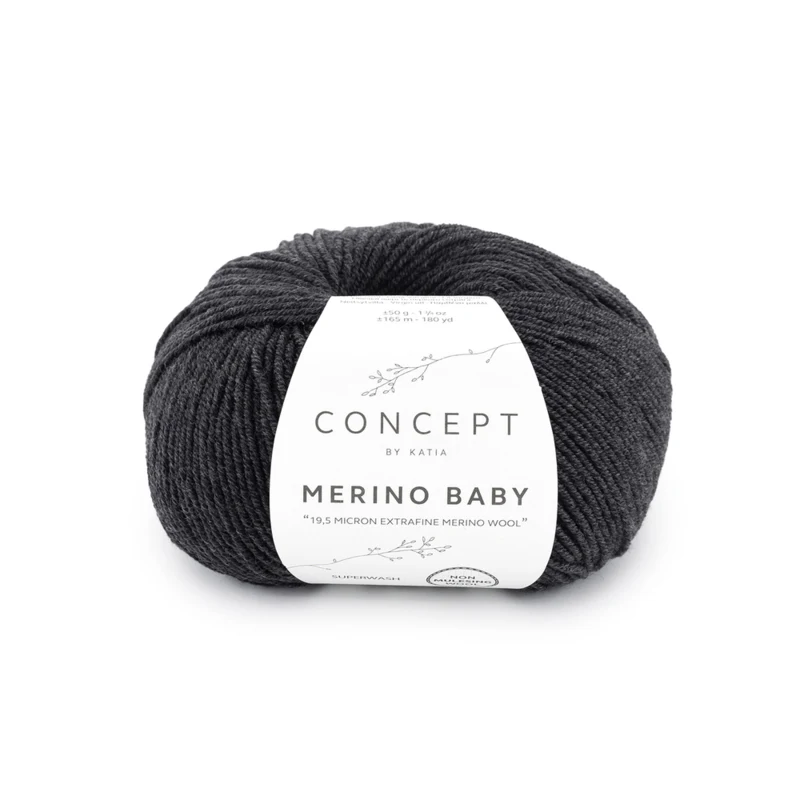 Katia Concept Merino Baby 162 Mørkegrå