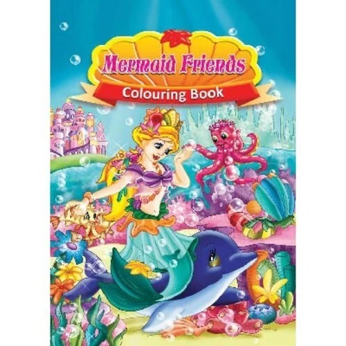 Malebog A4 Mermaid Friends, 16 sider