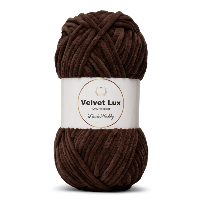 LindeHobby Velvet Lux 48 Chokoladebrun