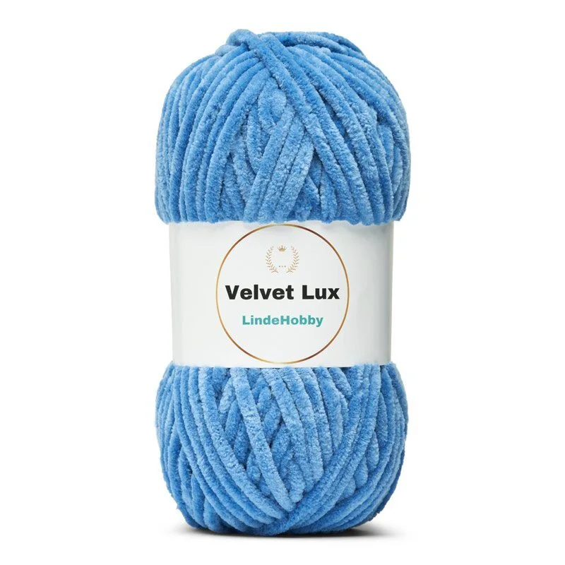 LindeHobby Velvet Lux 25 Denimblå
