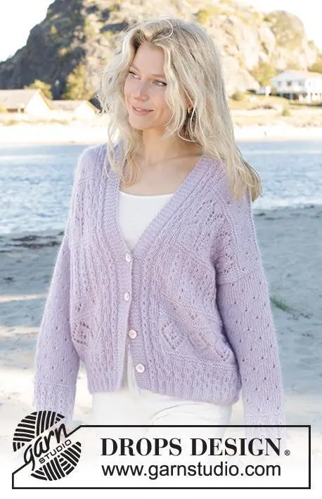 241-10 Fabled Harbour Cardigan by DROPS Design