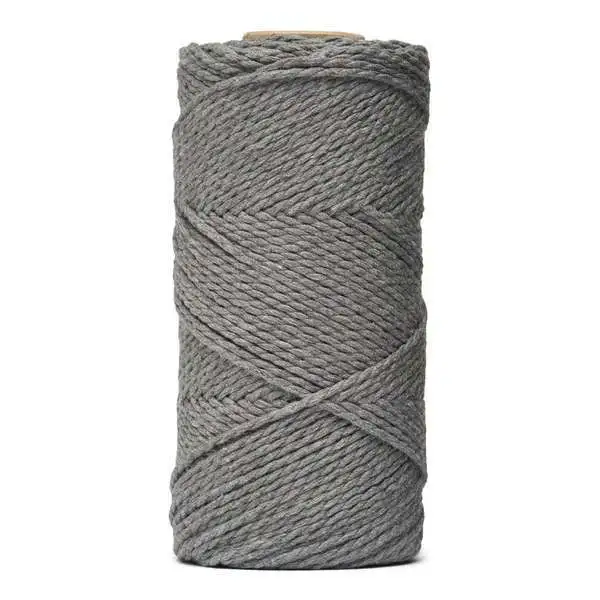 LindeHobby Macrame Lux, Rope Yarn, 2 mm Røget