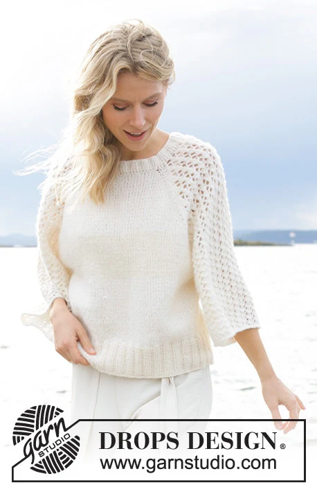 239-12 Morgenbris Sweater by DROPS Design