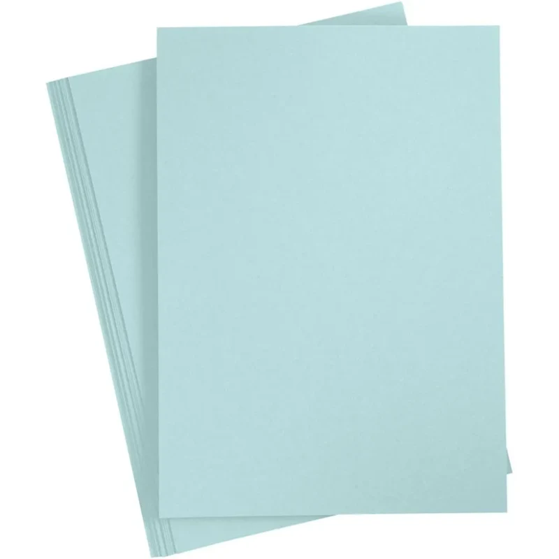Papir, 20 stk, A4 - lyseblå