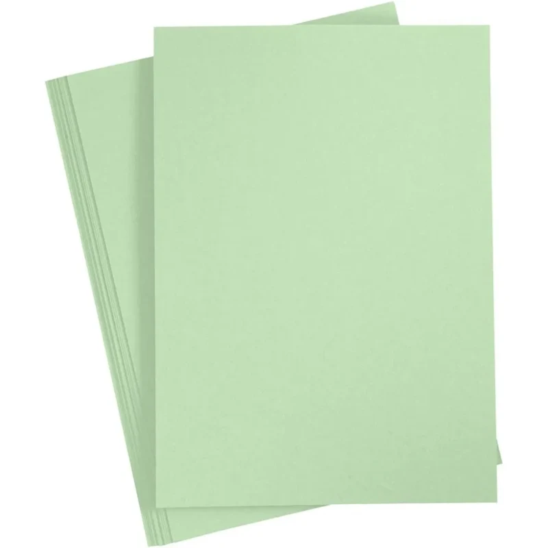 Papir, 20 stk, A4 - Lys grøn