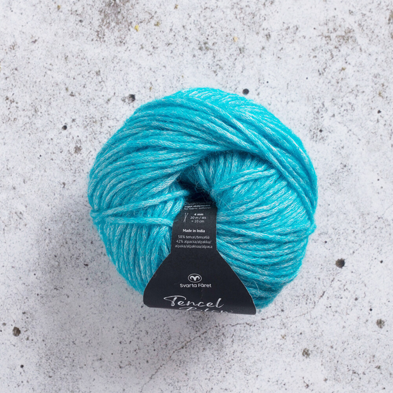 Svarta Fåret Tencel Blow 67 Aqua blå