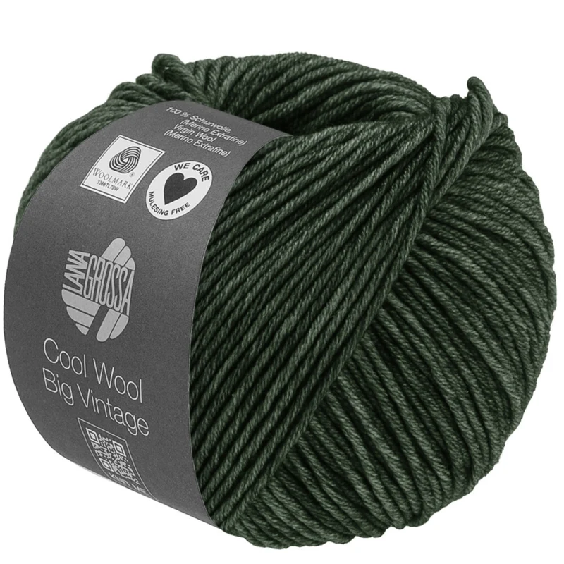 Lana Grossa Cool Wool Big Vintage 97 Skovgrøn