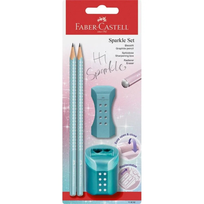 Faber-Castell, Sparkle blyantsæt, assorterede farver Ocean metallic