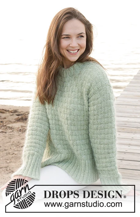 Scottish Thistle Sweater by DROPS Design