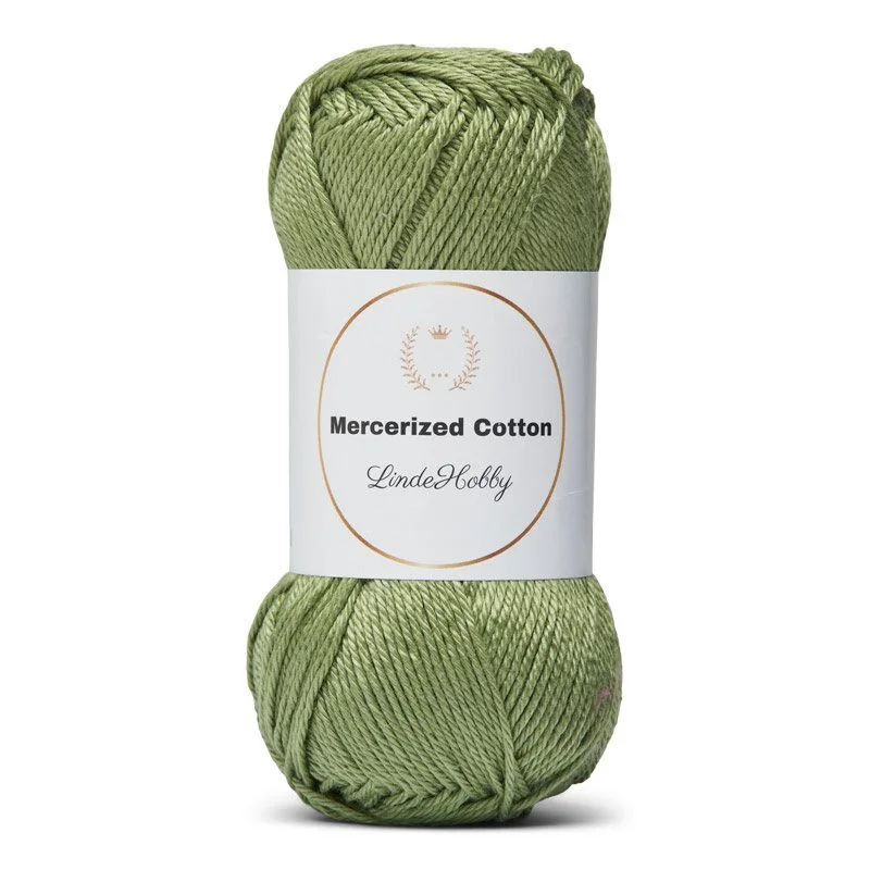LindeHobby Mercerized Cotton 20 Olivengrøn