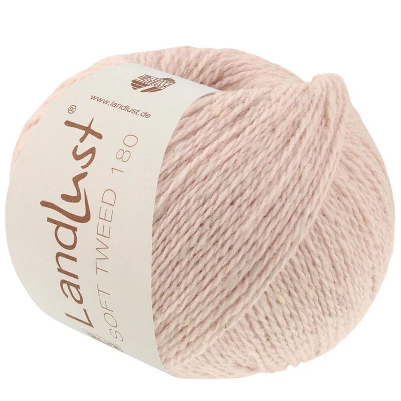 Lana Grossa Landlust Soft Tweed 180 131 Sart rosa meleret
