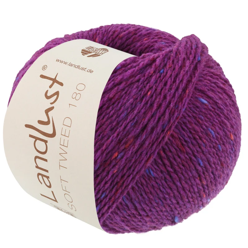 Lana Grossa Landlust Soft Tweed 180 133 Violet meleret