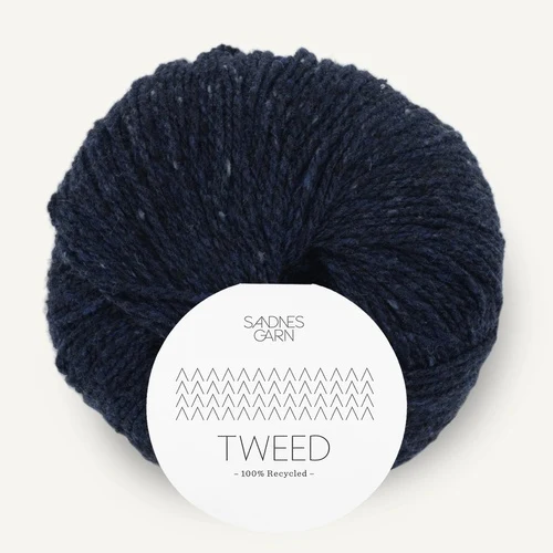 Sandnes Tweed Recycled 5585 Marineblå