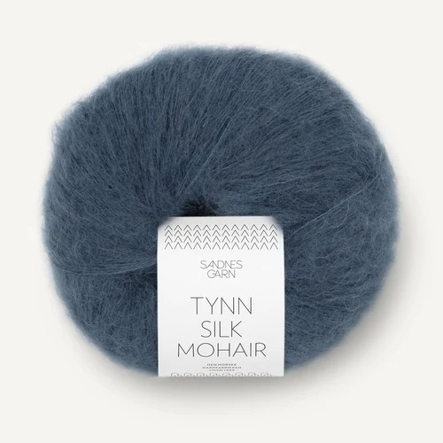 Sandnes Tynn Silk Mohair 6081 Dyb blå
