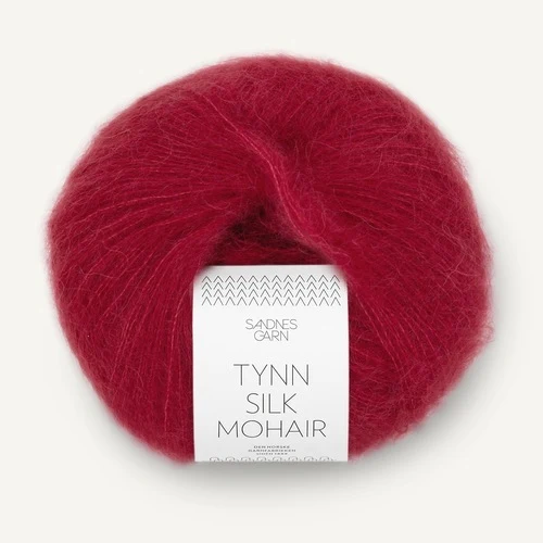Sandnes Tynn Silk Mohair 4236 Dyb rød