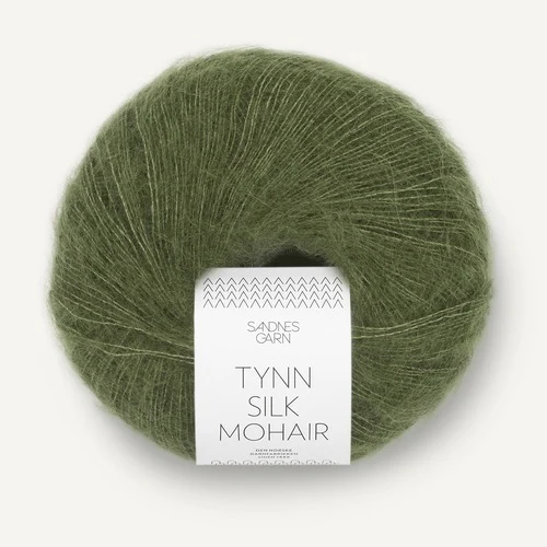 Sandnes Tynn Silk Mohair 9062 Olivengrøn