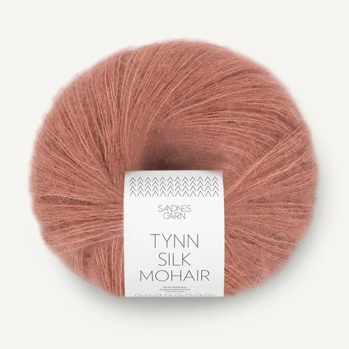 Sandnes Tynn Silk Mohair 3553 Støvet blommerosa
