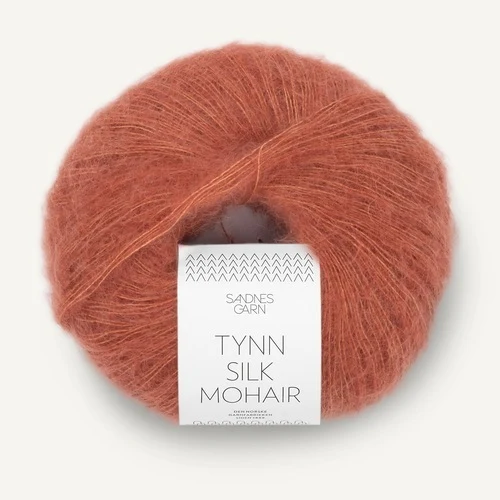 Sandnes Tynn Silk Mohair 3535 Lys kobberbrun