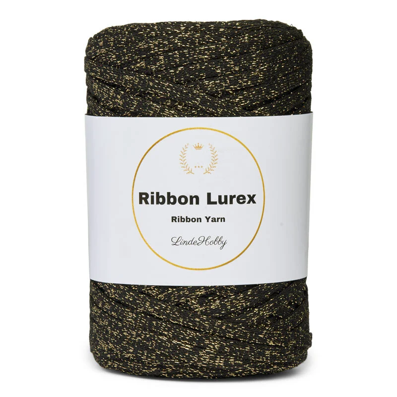 LindeHobby Ribbon Lurex→ 02 Black Gold