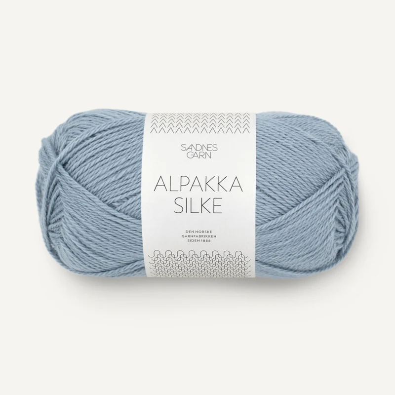 Sandnes Alpakka Silke 6041 Støvet Blå
