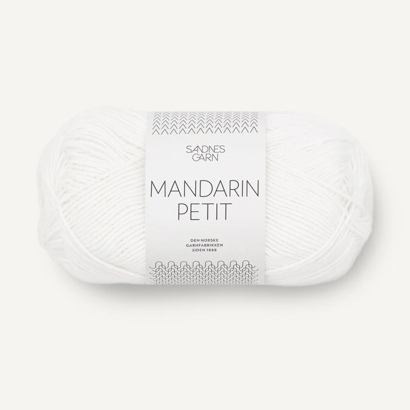 Sandnes Mandarin Petit 1001 Optisk Hvid