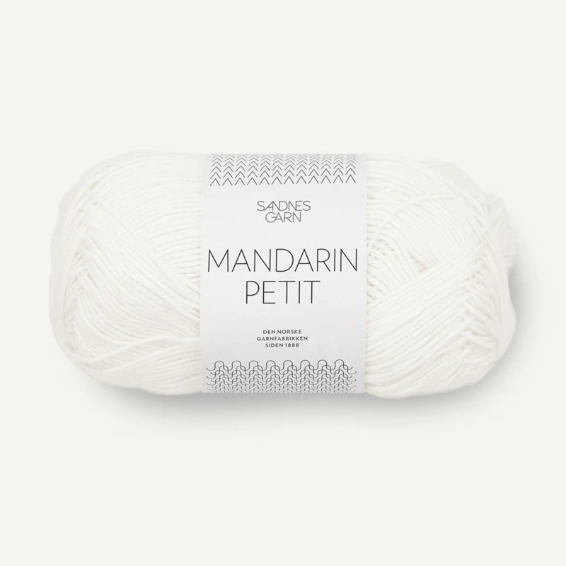 Sandnes Mandarin Petit 1002 Hvid