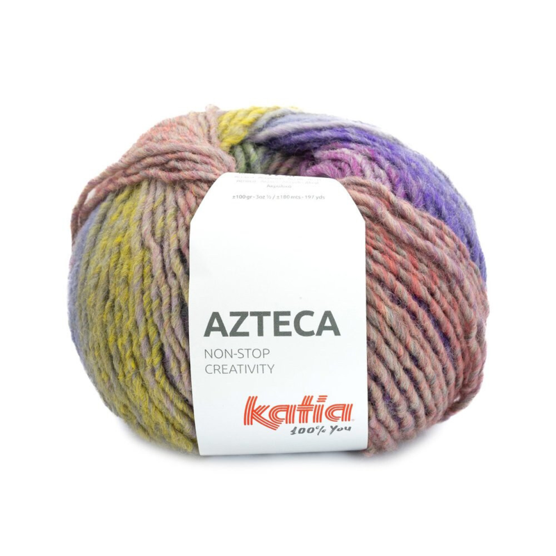 Katia Azteca 92 Lilla-grøn-okkergul