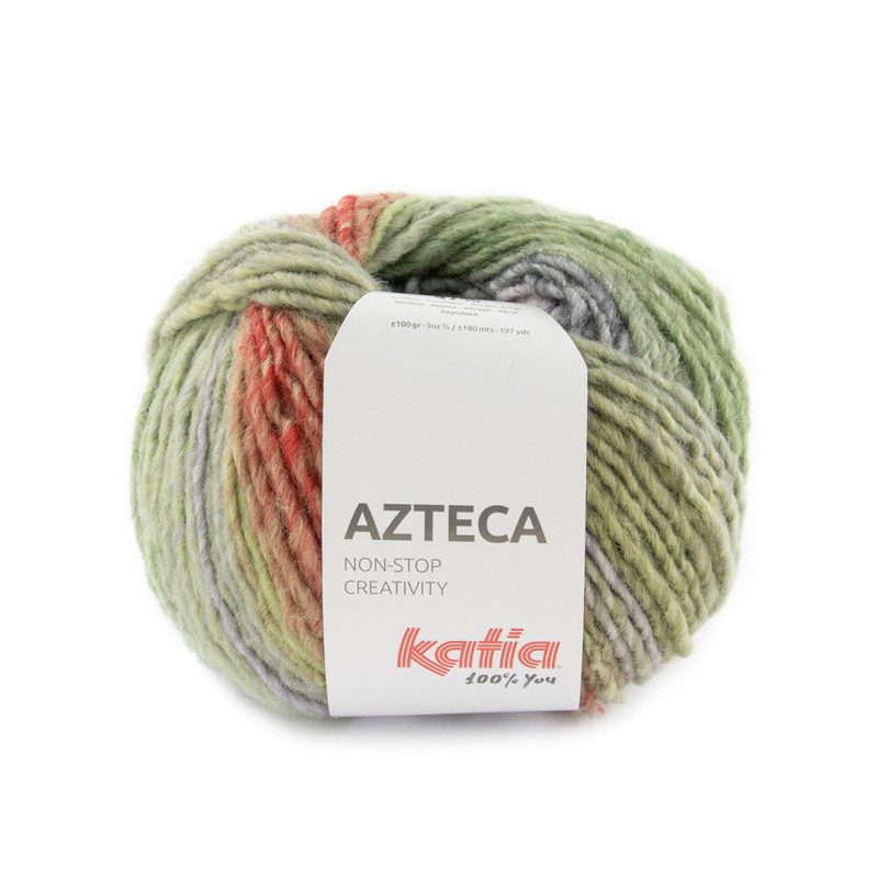 Katia Azteca 81 Lysegrøn-lyseviolet