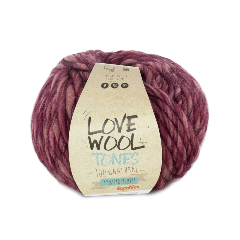 Katia Love Wool Tones 200 Bourgognerød