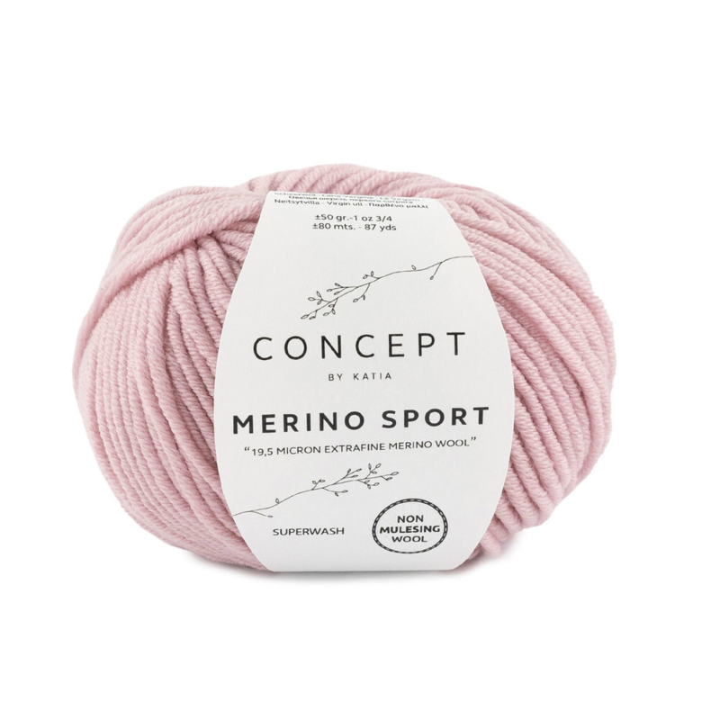 Katia Concept Merino Sport 049 Lyserød