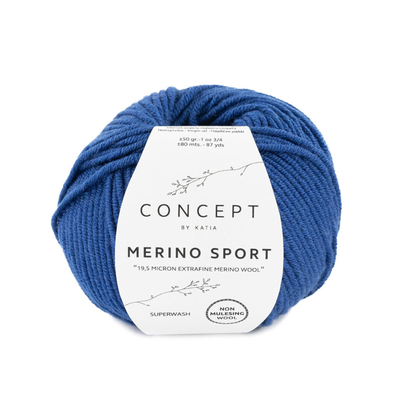 Katia Concept Merino Sport 051 Klar blå