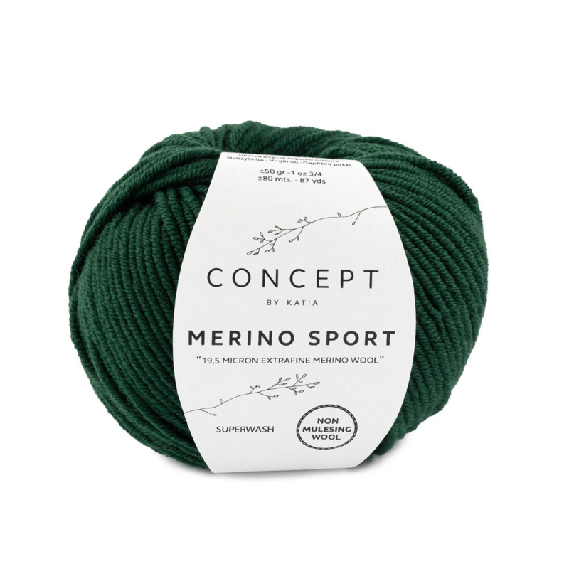 Katia Concept Merino Sport 054 Flaskegrøn