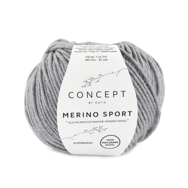 Katia Concept Merino Sport 401 Mellemgrå