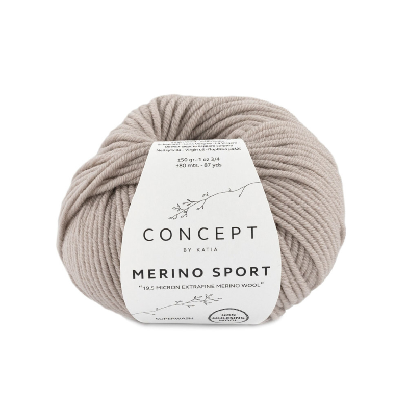 Katia Concept Merino Sport 010 Mellembeige